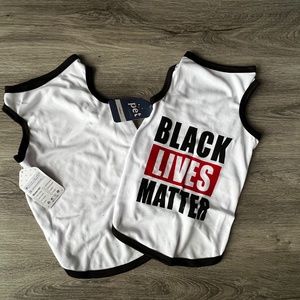 Scenereal Black Lives Matter Dog T Shirt & Blank Shirt 2 Pack